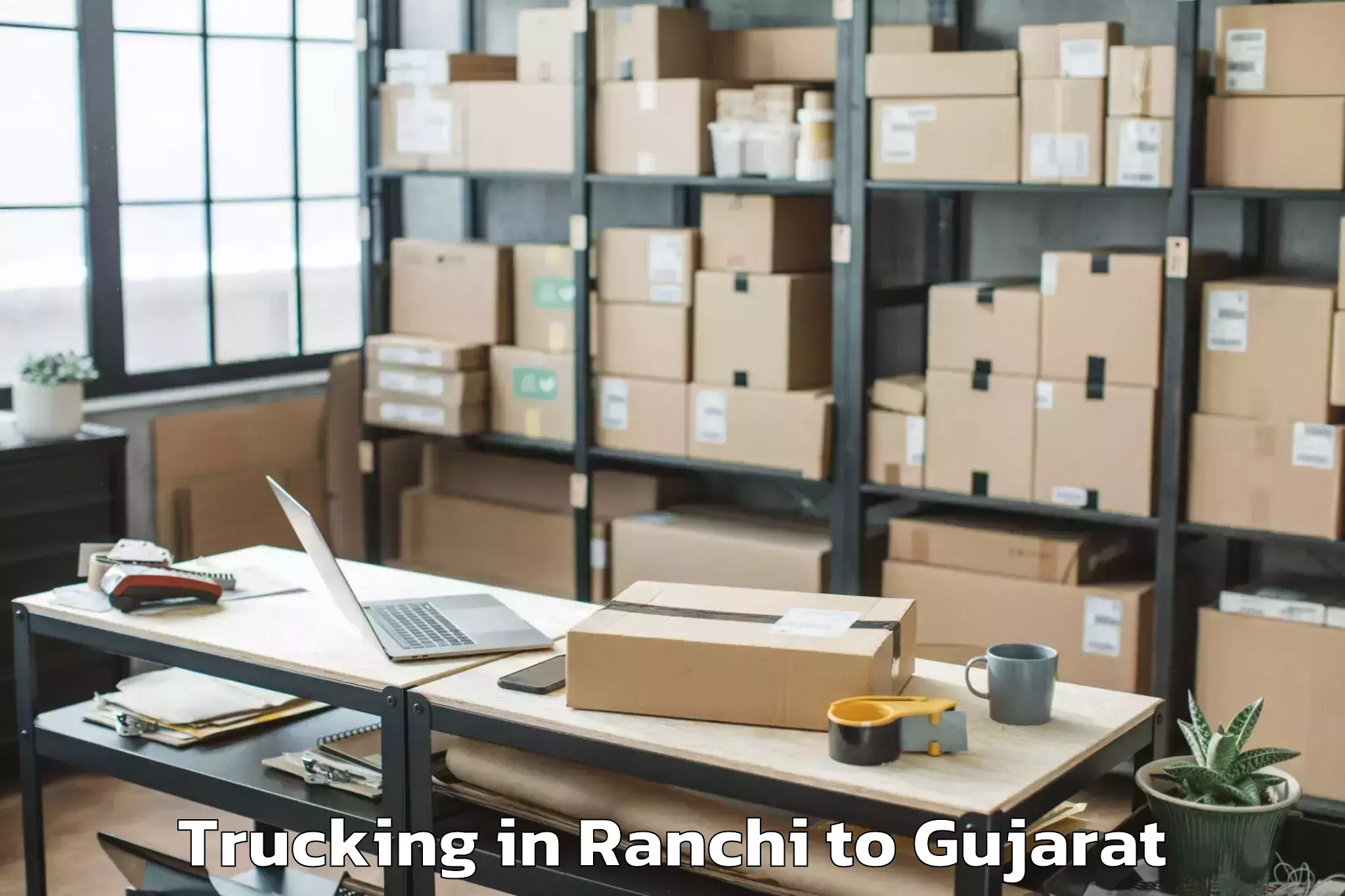 Book Your Ranchi to Kaprada Trucking Today